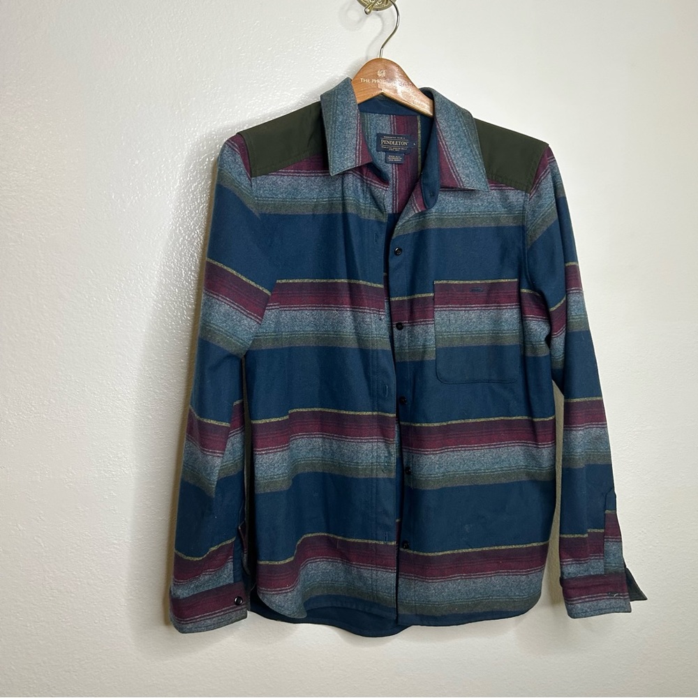 Pendleton 100% Wool Striped Shacket L